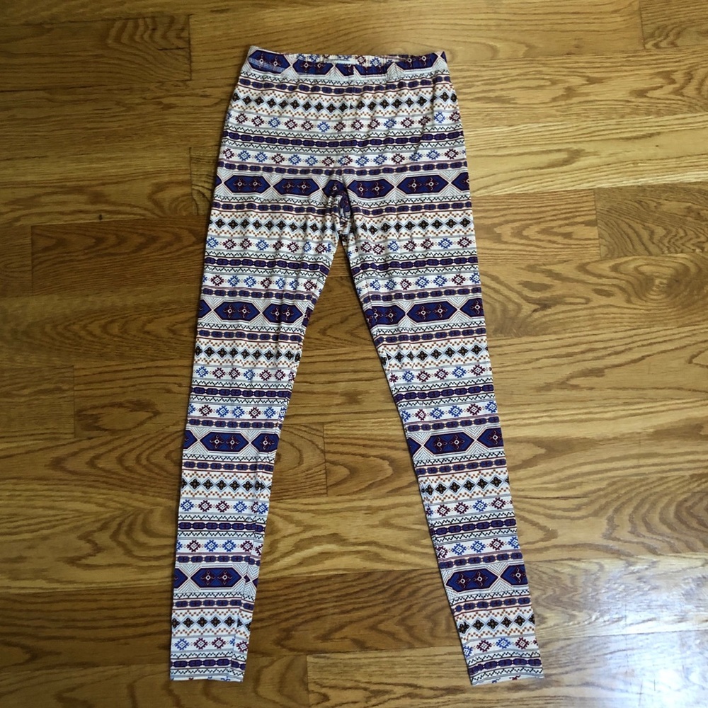 Geometric print leggings